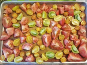 Oven dried tomatoes